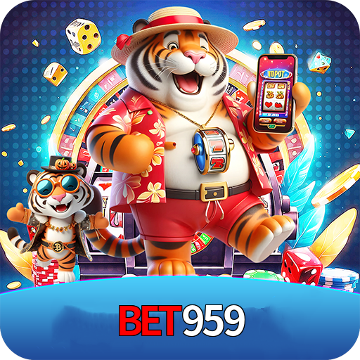 Imagem promocional da BET959 mostrando a plataforma e suas vantagens